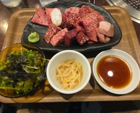 Dinner at Sumibi Yakiniku Kyuu (炭火焼肉 久)