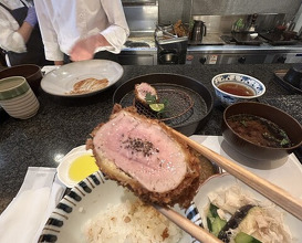 Dinner at Tonkatsu Mange (とんかつ マンジェ)