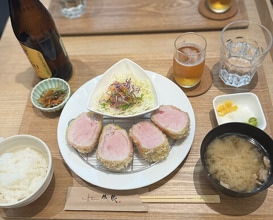 Dinner at Tonkatsu Narikura（Minami-Asagaya）