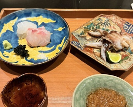 Dinner at Japanese restaurant Seizan