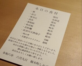 Dinner at Syumokuchou Shimizu