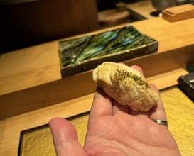 Dinner at Sushi Shizuku Shinsaibashi