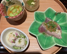 Dinner at Kashiwade no Tsukasa Suikouan (膳司 水光庵)