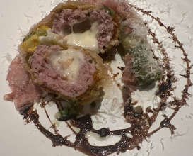 Dinner at tens. (tens.)