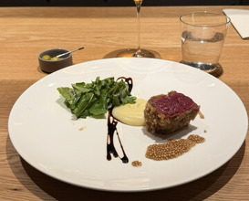 Dinner at tens. (tens.)