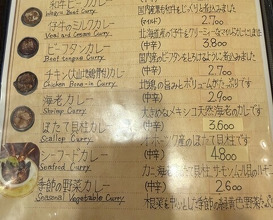Dinner at European Curry Tomato (トマト)