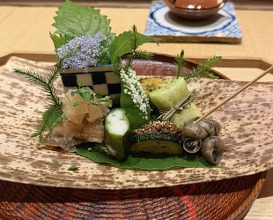 Dinner at Shorenin Monzeki Mae Tsukioka (青蓮院門跡前 月おか)
