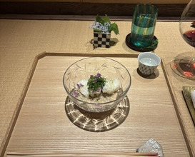 Dinner at Shorenin Monzeki Mae Tsukioka (青蓮院門跡前 月おか)