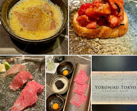 Dinner at YORONIKU TOKYO