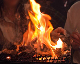 Dinner at Sumibi Yaki Yuji (炭火焼 ゆうじ)