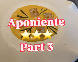 Dinner at Aponiente -Ángel León-