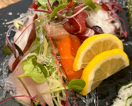 Dinner at 海鮮×肉×鉄板バル okiumiya