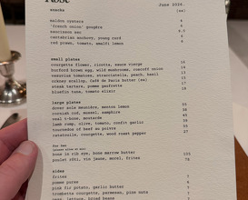 Dinner at Chez Rose