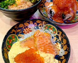 Dinner at 寿司×天ぷら 明 難波 心斎橋店