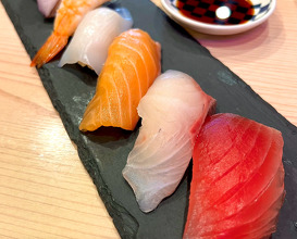 Dinner at 寿司×天ぷら 明 難波 心斎橋店