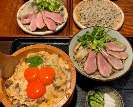 Dinner at 手打ちそば繁