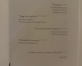 Dinner at Da Vittorio Ristorante