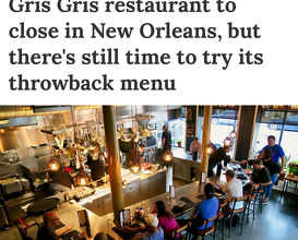 Dinner at Gris-Gris
