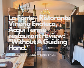 Dinner at La Fonte Ristorante Vineria