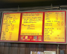 Dinner at Fresh Air Barbecue