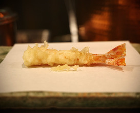 Dinner at Tempura Tenpaku, Chiba