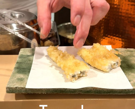 Dinner at Tempura Tenpaku, Chiba