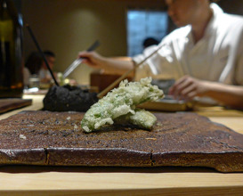 Dinner at 天ぷら 『あら木』