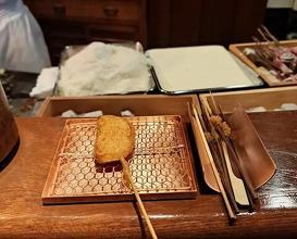Dinner at Kushi Katsu A-bon (串かつ あーぼん)
