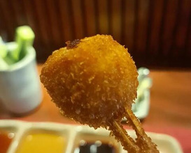 Dinner at Kushi Katsu A-bon (串かつ あーぼん)