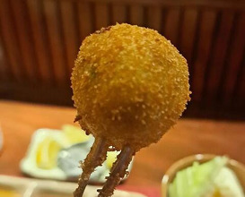 Dinner at Kushi Katsu A-bon (串かつ あーぼん)