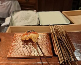 Dinner at Kushi Katsu A-bon (串かつ あーぼん)