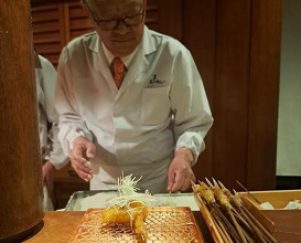 Dinner at Kushi Katsu A-bon (串かつ あーぼん)