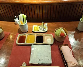 Dinner at Kushi Katsu A-bon (串かつ あーぼん)