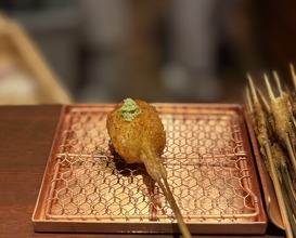 Dinner at Kushi Katsu A-bon (串かつ あーぼん)