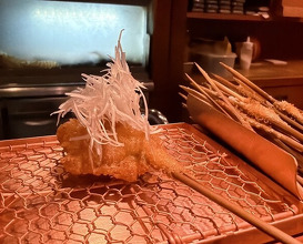 Dinner at Kushi Katsu A-bon (串かつ あーぼん)