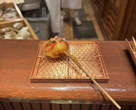 Dinner at Kushi Katsu A-bon (串かつ あーぼん)