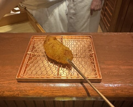 Dinner at Kushi Katsu A-bon (串かつ あーぼん)