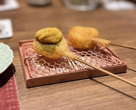 Dinner at kushikatsu daibon (串かつ だいぼん)