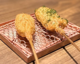 Dinner at kushikatsu daibon (串かつ だいぼん)