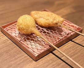 Dinner at kushikatsu daibon (串かつ だいぼん)