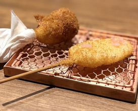 Dinner at kushikatsu daibon (串かつ だいぼん)