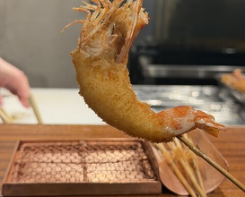 Dinner at kushikatsu daibon (串かつ だいぼん)
