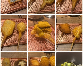 Dinner at kushikatsu daibon (串かつ だいぼん)