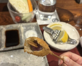 Dinner at kushikatsu daibon (串かつ だいぼん)