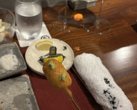Dinner at kushikatsu daibon (串かつ だいぼん)