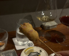 Dinner at kushikatsu daibon (串かつ だいぼん)