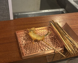Dinner at kushikatsu daibon (串かつ だいぼん)