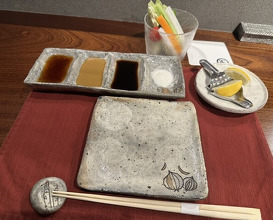 Dinner at kushikatsu daibon (串かつ だいぼん)