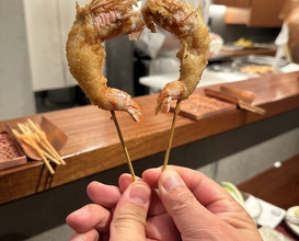 Dinner at kushikatsu daibon (串かつ だいぼん)