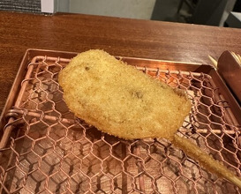 Dinner at kushikatsu daibon (串かつ だいぼん)